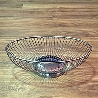 Oval Silver Wire Bread Basket