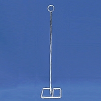 18" Chrome Table Number Stand