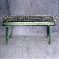 2' x 5' Charcoal BBQ w/ Foil & Adjustable Grill Top