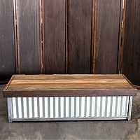 2' x 5' Paso Robles Coffee Table-Metal/Wood