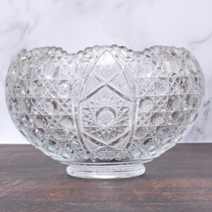 2.5 gal. Cut Glass Punch / Salad Bowl