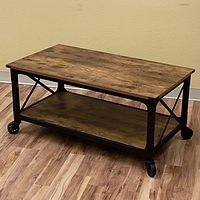 23" x 41" Vintage Edison Coffee Table
