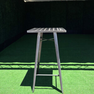 24" Square Industrial Metal Bar Table