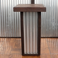 24" sq. Paso Robles Bar Table-Metal/Wood