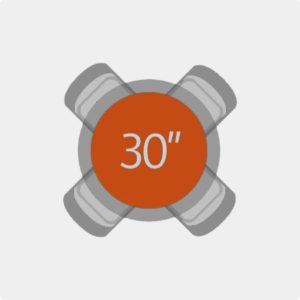 30" rd. Stand-up Cocktail Table / 42" height