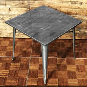 31" Square Industrial Metal Cafe Table