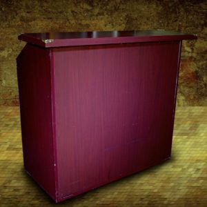 4' Mahogany Bar w/ Speed Rack and Sink