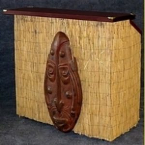 4' Tiki Bar w/ Speed Rack and Sink