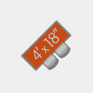 4' x 18" Conference Table (seats 2)