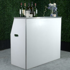 4' White Folding Bar