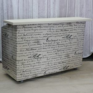 5 1/2' Scripted Ivory Bar w/ Sink