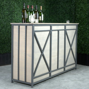 5 1/2' Weather Grey Wrought Iron Bar