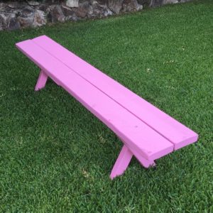 6' Picnic Bench - Pink