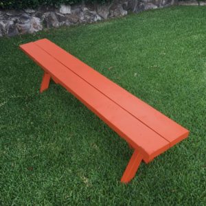 6' Picnic Bench - Tangerine