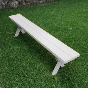 6' Picnic Bench - White