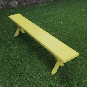 6' Picnic Bench - Yellow