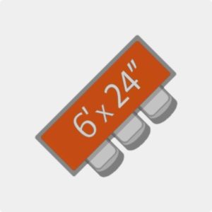 6' x 24" Conference Table (seats 3)