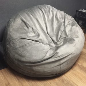 6' x 4' Bean Bag Chair - Chinchilla Grey