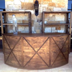 7' 4" Serpentine Bar Vintage Vineyard