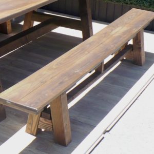 8' Vineyard Trestle Bench