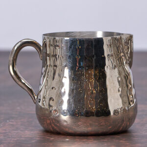 8 oz. Creamer - Hammered Stainless