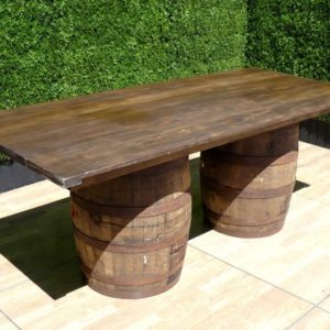 8' x 42" x 36" tall Vineyard Barrel Buffet Table