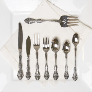 Michelangelo Ornate Stainless Steel Flatware