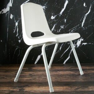 Children's Schoolroom Chair - White