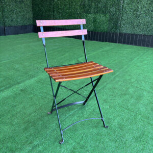 Eros/Bistro Folding Chair - Antique Fruitwood