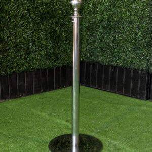 Marquis Aisle Stanchion Post - Chrome/Traditional