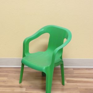 Plastic Children's Chair - Green (low stock)