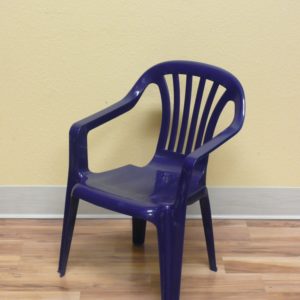Plastic Children's Chair - Navy Blue (low stock)