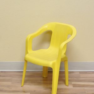Plastic Children's Chair - Yellow (low stock)