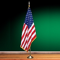 U.S. Flag w/ 6' to 8' Adjustable Pole
