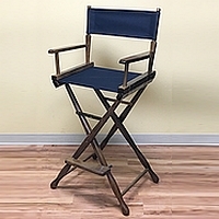 Directors Chair - Walnut with Black Canvas