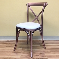 Rose Gold Vineyard Chair w/ Seat Pad