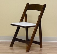 Fruitwood Folding chair - White Seat