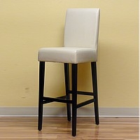 Troy Leather Bar Stool - Off white