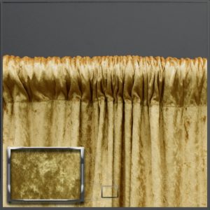 10' tall Gold Velour Pipe & Drape