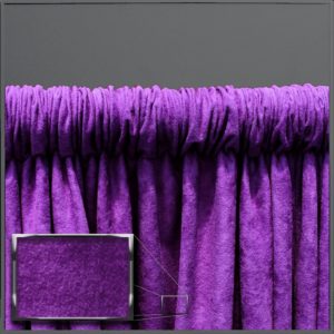 10' tall Plum Velour Pipe & Drape