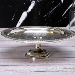 12" Silver Pedestal Cake Stand