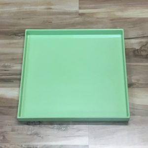 13" Square Lime Melamine Bar Tray