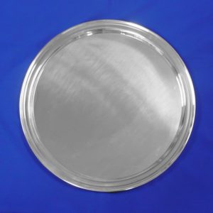 20" Round Silver Plain Tray