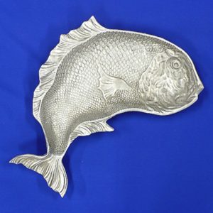 21" Polished Aluminum Fish Tray