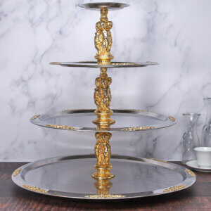 3 Tier Stainless and Brass