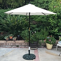 7 1/2' Market Umbrella - Natural Off White