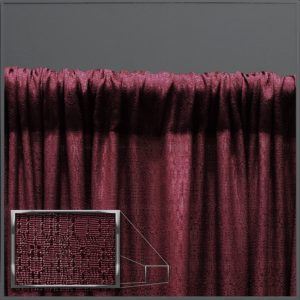 8' tall Burgundy Banjo Pipe & Drape