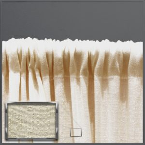 8' tall Ivory Banjo Pipe & Drape