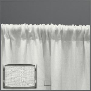 8' tall Off White Banjo Pipe & Drape