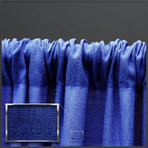 8' tall Royal Blue Banjo Pipe & Drape